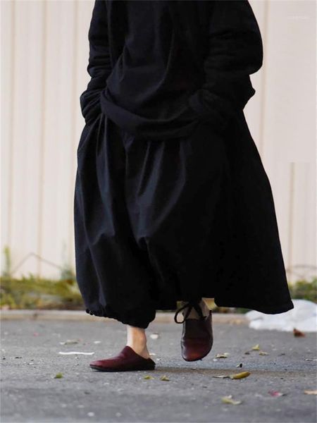 men's pants casual wide leg pant skirt spring and autumn black elastic waist super loose rope design bloomers
men's pants casual wide leg pant skirt spring and autumn black elastic waist super loose rope design bloomers