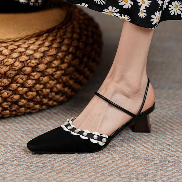 genuine leather thick heels summer women sandals shoes sandalias del verano girls dress, Black
genuine leather thick heels summer women sandals shoes sandalias del verano girls dress, Black