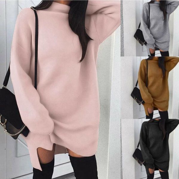 fashion oversize baggy knitted long womens sweater sleeves mini dress jumper winter loose pullover turtleneck casual, White;black
fashion oversize baggy knitted long womens sweater sleeves mini dress jumper winter loose pullover turtleneck casual, White;black