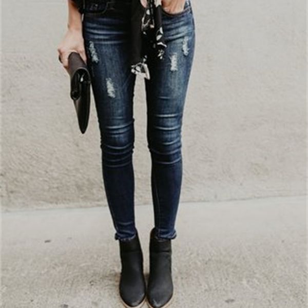 women's jeans s-xl anguished torn cotton hole denim women's jeans thin stretch pencil jean elastic pants kdl2, Blue
women's jeans s-xl anguished torn cotton hole denim women's jeans thin stretch pencil jean elastic pants kdl2, Blue