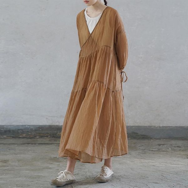 casual dresses qpfjqd ladies belt solid color tencel dress v-neck summer autumn women chinese style three quarter sleeve, Black;gray
casual dresses qpfjqd ladies belt solid color tencel dress v-neck summer autumn women chinese style three quarter sleeve, Black;gray