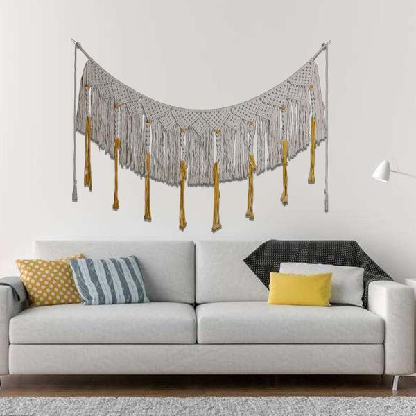 tapestries macrame wall hanging tapestry bohemian hand-woven home decoration for wedding bedroom liviroom 90x158cm
tapestries macrame wall hanging tapestry bohemian hand-woven home decoration for wedding bedroom liviroom 90x158cm