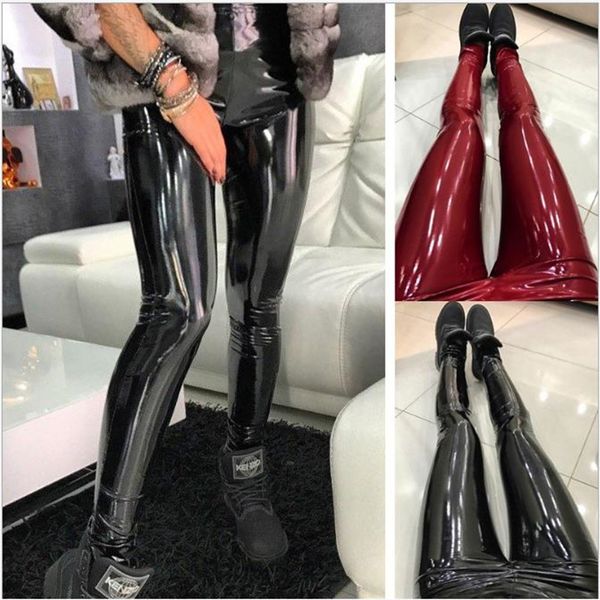 leather from plutonium legging women high waist thin women's trousers fine fashion big size pants, Black
leather from plutonium legging women high waist thin women's trousers fine fashion big size pants, Black