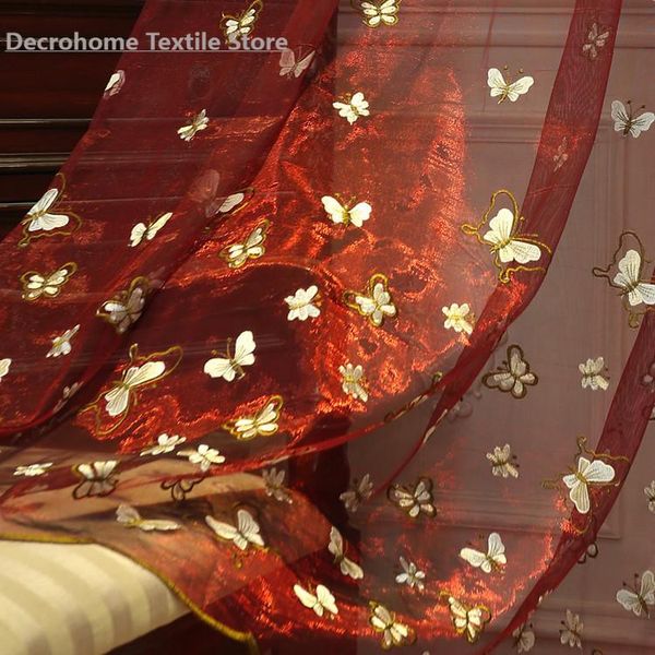 curtain & drapes 2021 luxury red embroidery butterfly finished product customization curtains for living dining room bedroom
curtain & drapes 2021 luxury red embroidery butterfly finished product customization curtains for living dining room bedroom