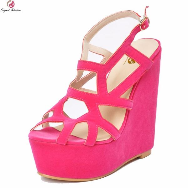 original intention stylish women sandals charm peep toe wedges elegant rose red shoes woman plus us size 4-15, Black
original intention stylish women sandals charm peep toe wedges elegant rose red shoes woman plus us size 4-15, Black