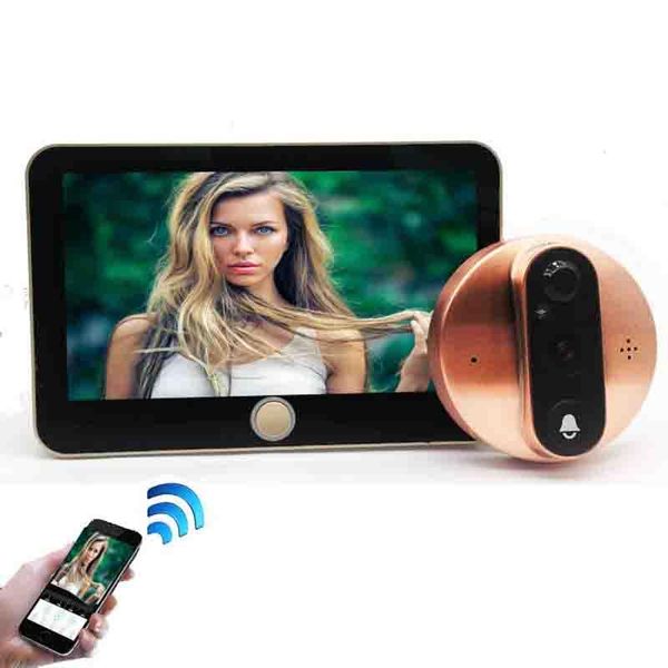 doorbells 4.3" screen doorbell wifi video peephole night vision motion detection monitor cat eye door viewer wireless intercom
doorbells 4.3" screen doorbell wifi video peephole night vision motion detection monitor cat eye door viewer wireless intercom