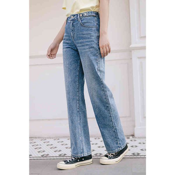 women's jeans vintage inman streetwear women's breeches minimum korean design fashion summer wasit adjustable lady inferior pants, Blue
women's jeans vintage inman streetwear women's breeches minimum korean design fashion summer wasit adjustable lady inferior pants, Blue