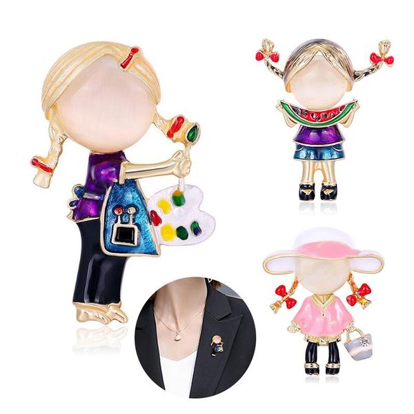 pins, brooches wuli&baby opal enamel drawing girl women alloy painter art lover office casual brooch pins gifts, Gray
pins, brooches wuli&baby opal enamel drawing girl women alloy painter art lover office casual brooch pins gifts, Gray