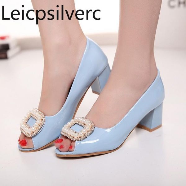 dress shoes women's sandals summer style fashion thick heel fish mouth high plus size 30-50, Black
dress shoes women's sandals summer style fashion thick heel fish mouth high plus size 30-50, Black