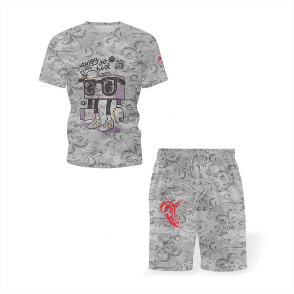 3d printing two piece mens tracksuits short sleeve and shorts sports set round neck t shirt oversized men women, Gray
3d printing two piece mens tracksuits short sleeve and shorts sports set round neck t shirt oversized men women, Gray