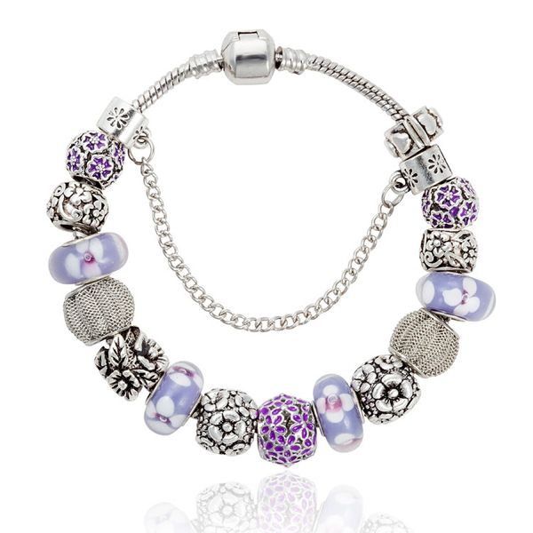 charm strands diy big hole beads bracelet purple white glaze beads retro flower ornaments wholesale, Black
charm strands diy big hole beads bracelet purple white glaze beads retro flower ornaments wholesale, Black