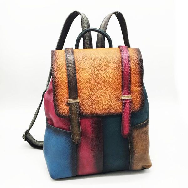 backpack 2021 casual retro simple fashion portable large-capacity hand-wiping color female bag school
backpack 2021 casual retro simple fashion portable large-capacity hand-wiping color female bag school