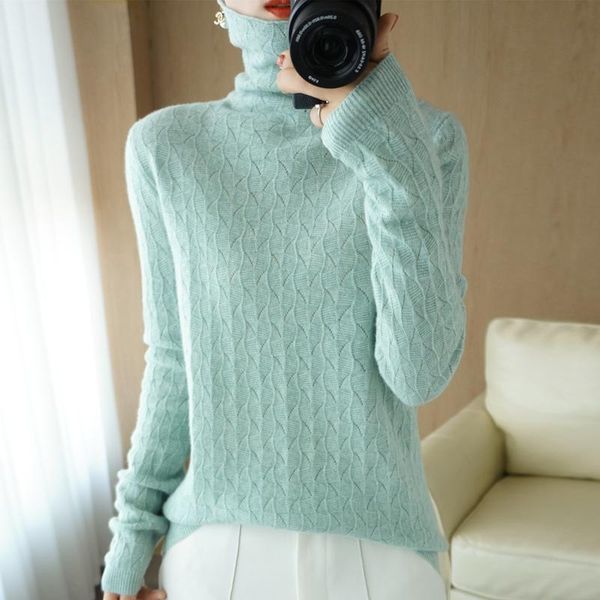 women's sweaters 100% pure wool sweater high neck pullover cashmere casual knitting 2021 autumn and winter female jacket, White;black
women's sweaters 100% pure wool sweater high neck pullover cashmere casual knitting 2021 autumn and winter female jacket, White;black