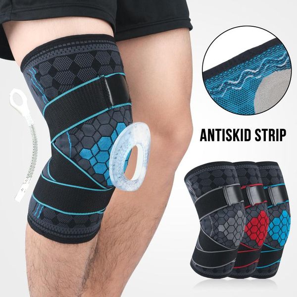 pair elastic sports knee support use springs to relieve load massage with o-rings and bandages increase pressure elbow & pads, Black;gray
pair elastic sports knee support use springs to relieve load massage with o-rings and bandages increase pressure elbow & pads, Black;gray