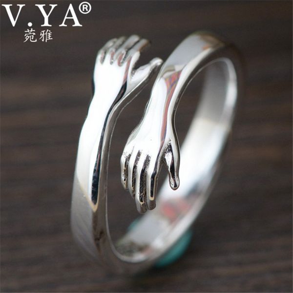 v.ya adjustable hugging hand rings 925 sterling silver jewelry personality open ring for women fashion gift, Golden;silver
v.ya adjustable hugging hand rings 925 sterling silver jewelry personality open ring for women fashion gift, Golden;silver