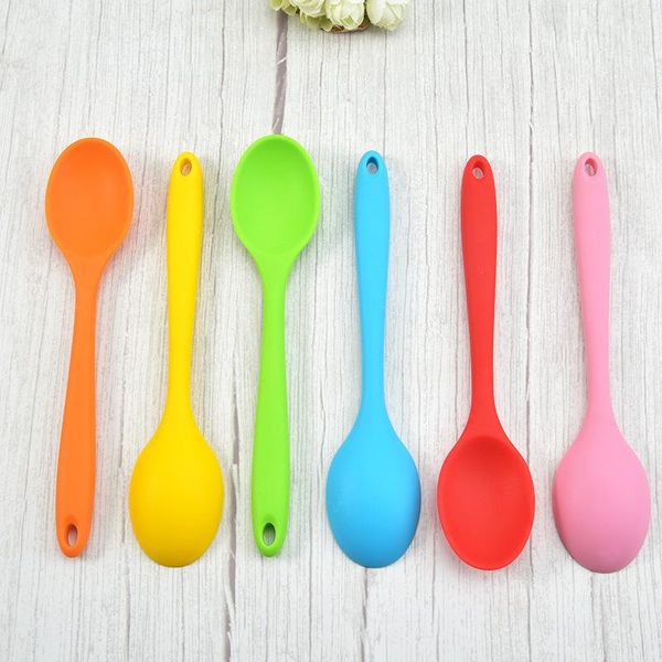 spoons hmrovoom silicone spoon salad cooking kitchenware