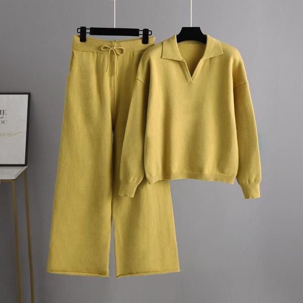 women's two piece pants autumn women knitted sets tracksuit winter casual loose sweater wide leg set warm soft suit outfits, White
women's two piece pants autumn women knitted sets tracksuit winter casual loose sweater wide leg set warm soft suit outfits, White