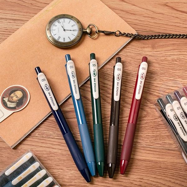 gel pens 0.5mm retro color press type pen students use ins large-capacity hand account pen,stationery gift office school
gel pens 0.5mm retro color press type pen students use ins large-capacity hand account pen,stationery gift office school