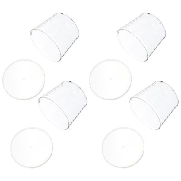cups & saucers 1 set 4pcs 200ml glass large mouth pudding (transparent)
cups & saucers 1 set 4pcs 200ml glass large mouth pudding (transparent)