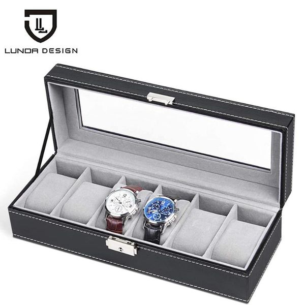 watch boxes & cases lunda 6 slot leather box display case organizer glass jewelry storage black, Black;blue
watch boxes & cases lunda 6 slot leather box display case organizer glass jewelry storage black, Black;blue