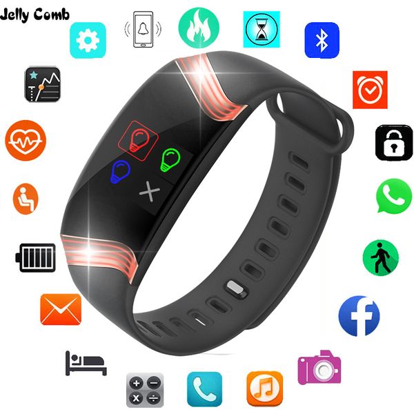 jelly comb men smart watch for xiaomi smart fitness bracelet heart rate monitor smartwach smart watches womeng, Slivery;brown
jelly comb men smart watch for xiaomi smart fitness bracelet heart rate monitor smartwach smart watches womeng, Slivery;brown