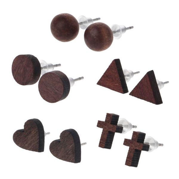 geometric round ball heart cross tiny natural wood stud earrings fashion jewelry, Golden;silver
geometric round ball heart cross tiny natural wood stud earrings fashion jewelry, Golden;silver