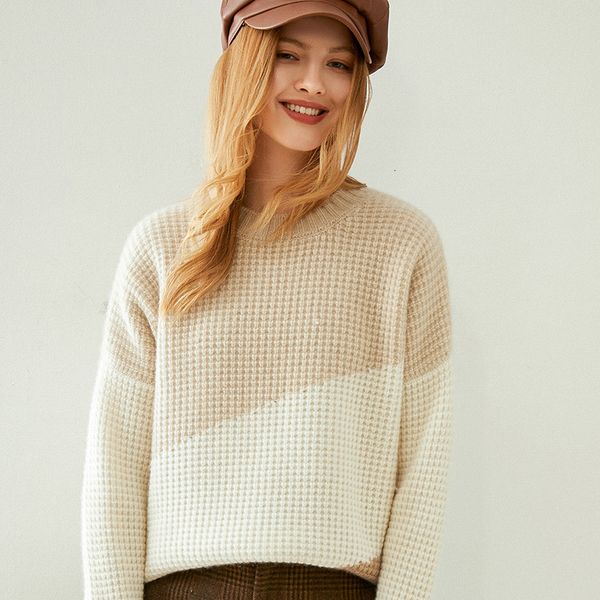 women's two piece pants sweaters in autumn and winter thicken cashmere sweater fashion loose 100% pure 6ckz, White 
women's two piece pants sweaters in autumn and winter thicken cashmere sweater fashion loose 100% pure 6ckz, White