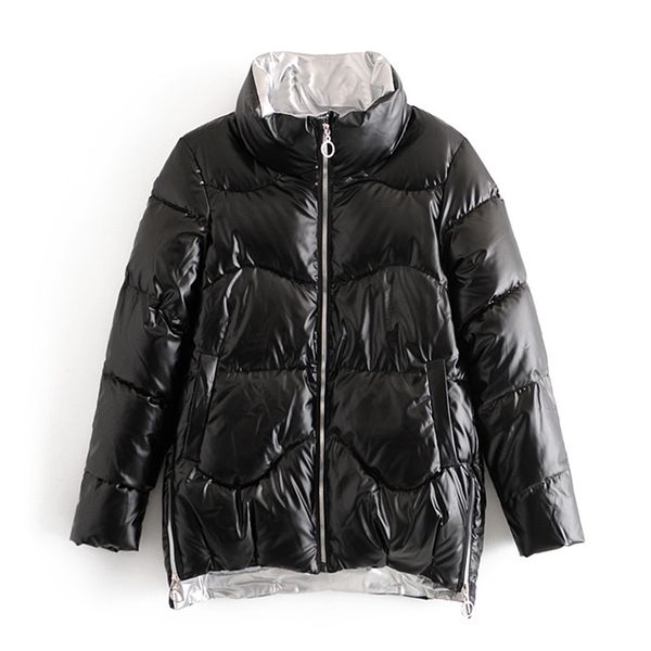 women's down & parkas women winter jackets thick warm cotton coats solid shiny fabric zipper padded pocket cold outwear qyd0, Black
women's down & parkas women winter jackets thick warm cotton coats solid shiny fabric zipper padded pocket cold outwear qyd0, Black