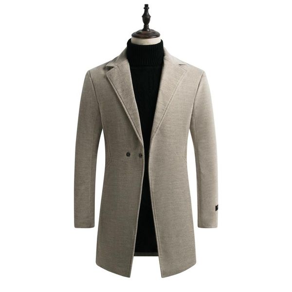 men's wool & blends men winter woolen coats long jackets casual trench business thicker warm slim fit 5xl, Black
men's wool & blends men winter woolen coats long jackets casual trench business thicker warm slim fit 5xl, Black