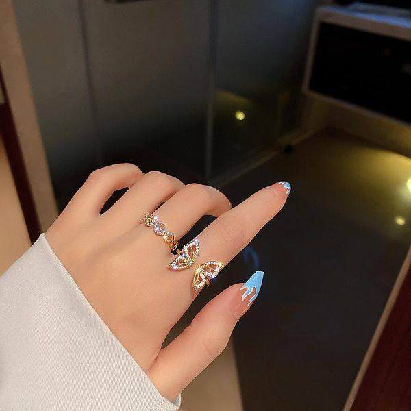 wedding rings dongdamen, south korea: sweet, super sensen butterfly, micro inlaid with zircon, open ring design, sense of index finger, Slivery;golden
wedding rings dongdamen, south korea: sweet, super sensen butterfly, micro inlaid with zircon, open ring design, sense of index finger, Slivery;golden