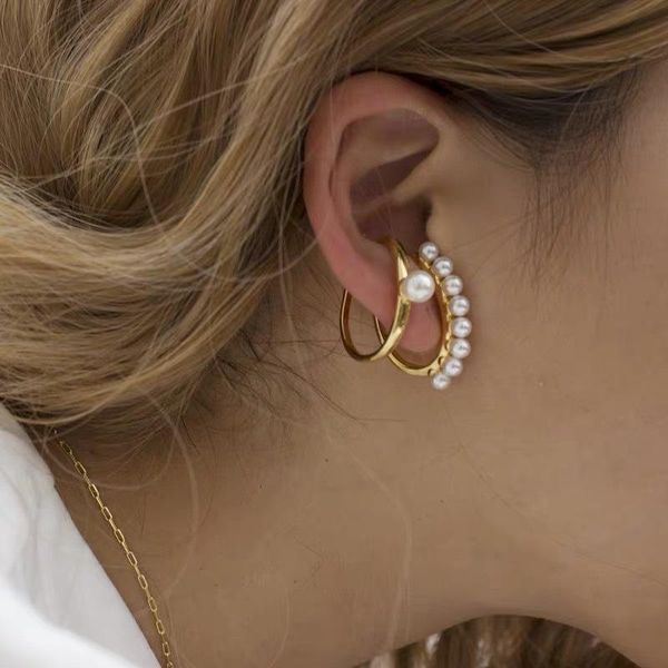 clip earring gold jewelry pearl c shape ear clip cuff set fashion stud earrings for women wedding party gifts, Silver
clip earring gold jewelry pearl c shape ear clip cuff set fashion stud earrings for women wedding party gifts, Silver