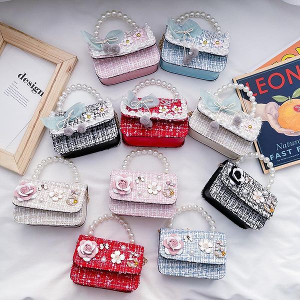 sweet princess accessories children's purse sidebag girls korean fashion pearl handbag wholesale candy bags for children, White
sweet princess accessories children's purse sidebag girls korean fashion pearl handbag wholesale candy bags for children, White