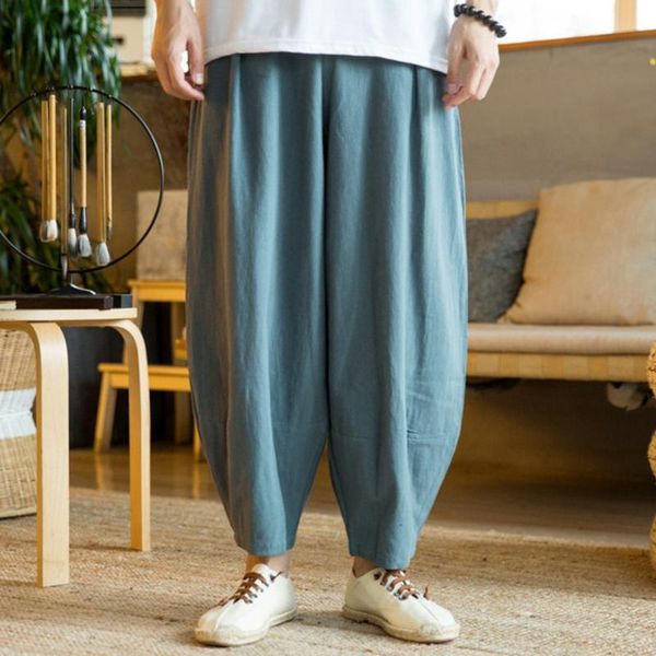 men's pants summer trousers sweatpants casual breathable wide leg chic solid color full-length men, Black
men's pants summer trousers sweatpants casual breathable wide leg chic solid color full-length men, Black