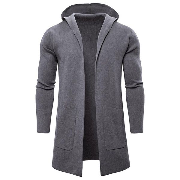 men's hoodies & sweatshirts europe and america cardigan men long fashion streetwear hip hop knitted sweatshirt, Black
men's hoodies & sweatshirts europe and america cardigan men long fashion streetwear hip hop knitted sweatshirt, Black