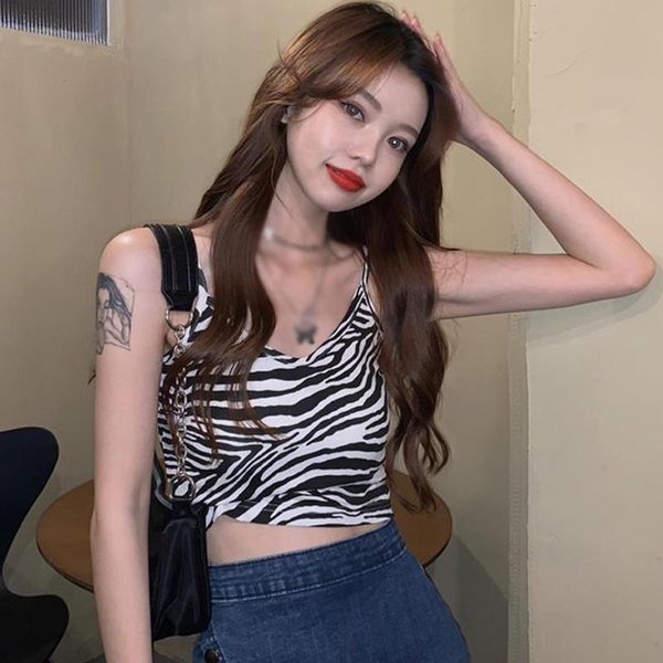 women's tanks & camis camisole women summer zebra pattern small female outer wear slim short sleeveless clothing, White
women's tanks & camis camisole women summer zebra pattern small female outer wear slim short sleeveless clothing, White