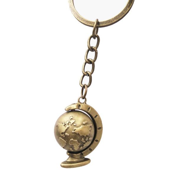keychains fashion antique bronze plated key ring alloy rotatable globes chain, Silver
keychains fashion antique bronze plated key ring alloy rotatable globes chain, Silver