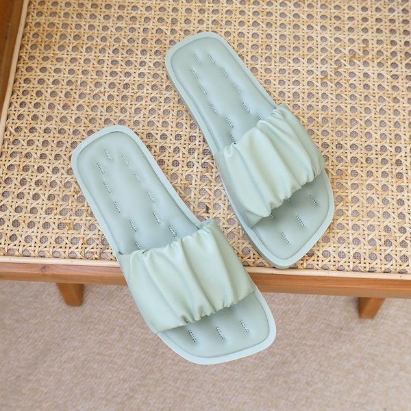 slippers 2021 summer women shoes girl fashion slides beautiful pleated pu leather casual sandals, Black
slippers 2021 summer women shoes girl fashion slides beautiful pleated pu leather casual sandals, Black