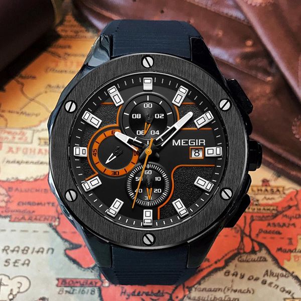 wristwatches 2021 megir men's sports chronograph quartz watches silicone strap luminous waterproof army wristwatch male relogio masculi, Slivery;brown
wristwatches 2021 megir men's sports chronograph quartz watches silicone strap luminous waterproof army wristwatch male relogio masculi, Slivery;brown