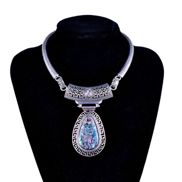 pendant necklaces ethnic style silver plated alloy abalone shell link chain necklace water drop jewelry
pendant necklaces ethnic style silver plated alloy abalone shell link chain necklace water drop jewelry
