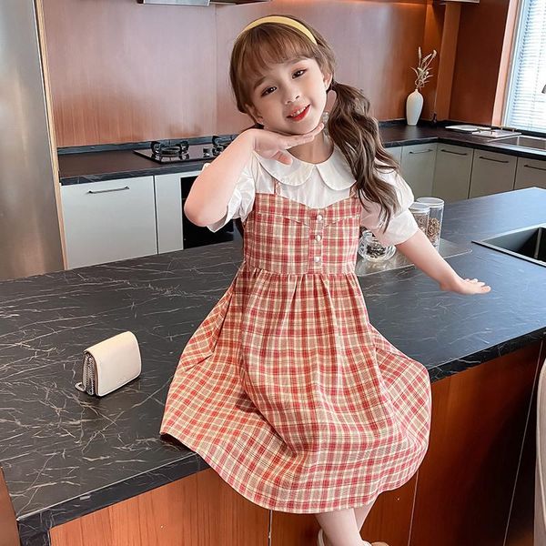 girl's dresses girl dress kids baby clothes 2021 plaid spring summer toddler for formal party outfits sport teenagers uniform dresses c, Red;yellow
girl's dresses girl dress kids baby clothes 2021 plaid spring summer toddler for formal party outfits sport teenagers uniform dresses c, Red;yellow