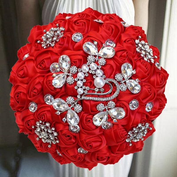 1pc/lot dark red ribbon bridal wedding flower bouquet with diamond for decoration decorative flowers & wreaths
1pc/lot dark red ribbon bridal wedding flower bouquet with diamond for decoration decorative flowers & wreaths