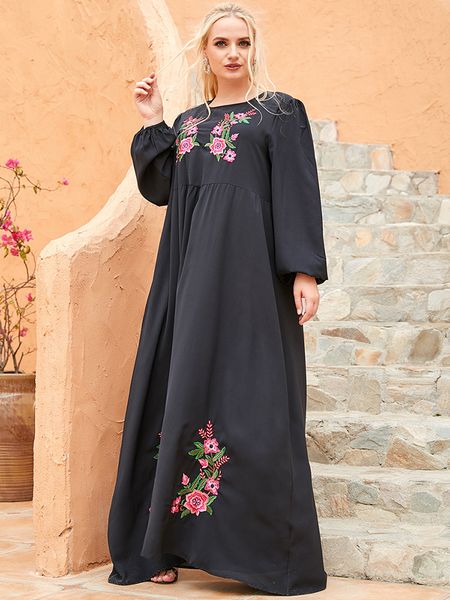 ramadan eid mubarak black abaya dubai islam muslim long maxi dress turkish dresses for women robe longue femme kaftan moroccan, Red 
ramadan eid mubarak black abaya dubai islam muslim long maxi dress turkish dresses for women robe longue femme kaftan moroccan, Red