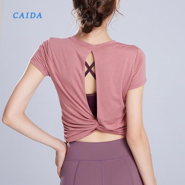 women's t-shirt caida back hollow short sleeve sports running fitness quick drying ventilating gym women, White
women's t-shirt caida back hollow short sleeve sports running fitness quick drying ventilating gym women, White