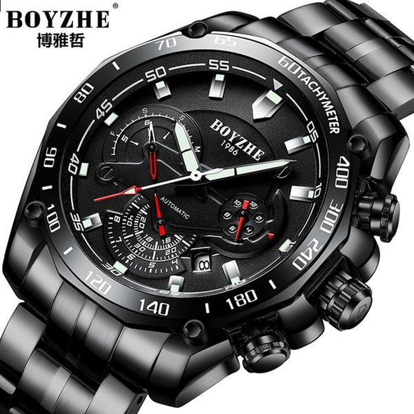 wristwatches boyzhe boyazhe solid multifunctional mechanical men's watch gift, Slivery;brown
wristwatches boyzhe boyazhe solid multifunctional mechanical men's watch gift, Slivery;brown