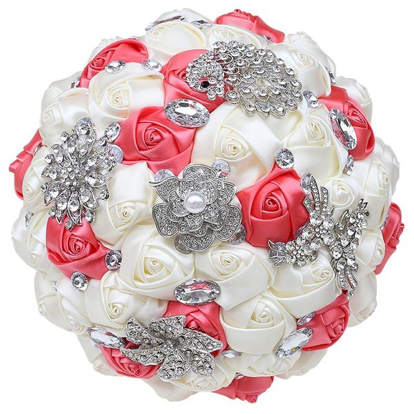 wedding flowers selling bouquet for bride and bridesmaid ivory white rhinestone ribbon rose handmade 21cm props w308
wedding flowers selling bouquet for bride and bridesmaid ivory white rhinestone ribbon rose handmade 21cm props w308