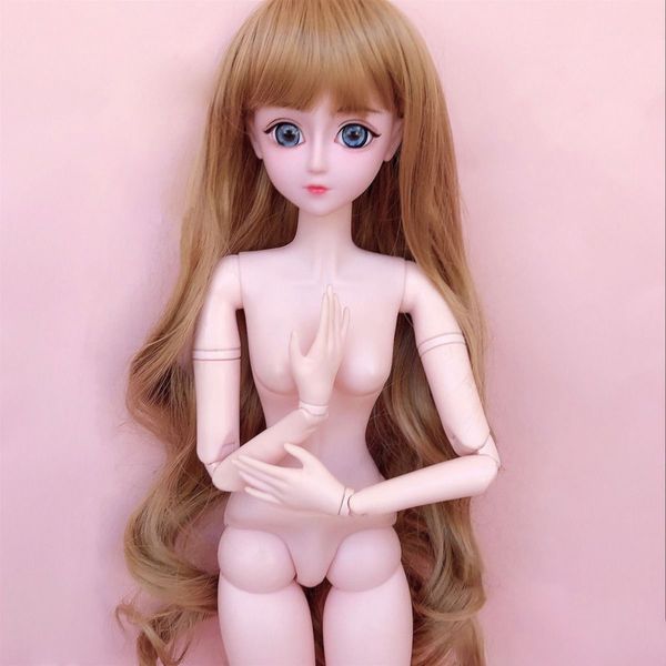 BJD doll 1/3 Brown eyes hair detachable 60 cm doll girl gift handmade toy silicone rebirth doll children fashion toy
BJD doll 1/3 Brown eyes hair detachable 60 cm doll girl gift handmade toy silicone rebirth doll children fashion toy