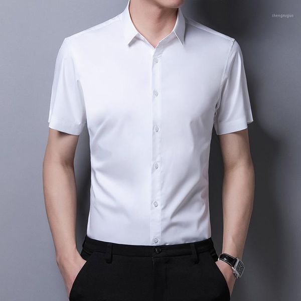 men's dress shirts special summer short sleeve shirt bamboo fiber business slim youth interview, White;black
men's dress shirts special summer short sleeve shirt bamboo fiber business slim youth interview, White;black