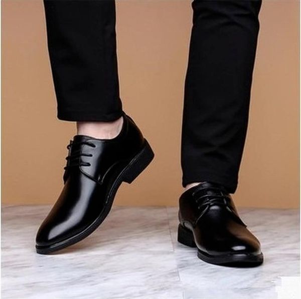 dress shoes men's business leather shoes, business, british casual, breathable, autumn formal wear, pointed-toe wedding, Black
dress shoes men's business leather shoes, business, british casual, breathable, autumn formal wear, pointed-toe wedding, Black