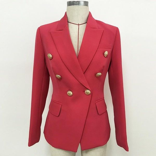 women's suits & blazers ladies red blazer autumn and winter clothes temperament metal double-breasted jacket suit coat, White;black
women's suits & blazers ladies red blazer autumn and winter clothes temperament metal double-breasted jacket suit coat, White;black