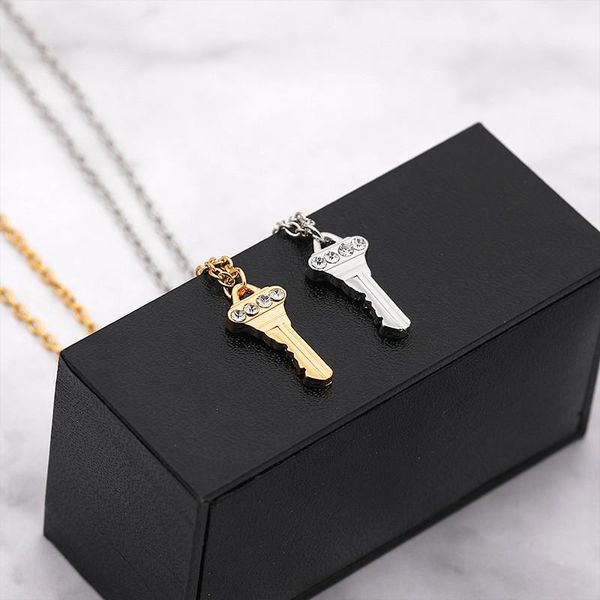 pendant necklaces classic design crystal key necklace for women girls fashion rhinestone geometric charms choker jewelry party gifts, Silver
pendant necklaces classic design crystal key necklace for women girls fashion rhinestone geometric charms choker jewelry party gifts, Silver